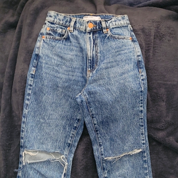 Mom-Style Dark Blue Jeans - Picture 2 of 3